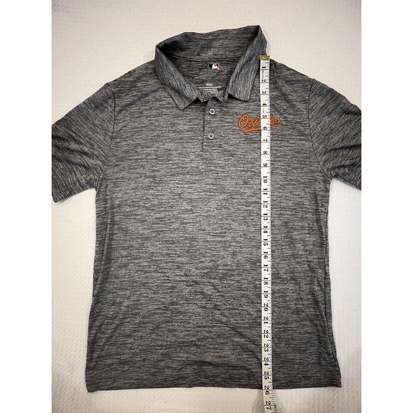 NWT Orioles Heather Gray MLB Men's Baseball Athletic Polo Size Medium - Picture 10 of 13